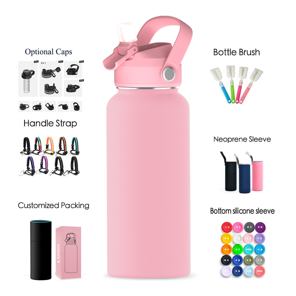 China Wholesale double -Wall Vacuum Insulated Stainless Steel with dust -free lid Sport Water Bottle