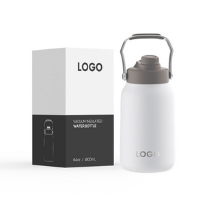 Leak Proof 128 Oz Flasks Custom Stainless Steel Camping One Gallon Water Bottles