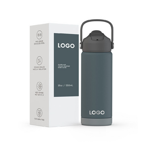 Bpa Free 18 Oz 550 Ml 304 Stainless Steel Vacuum Insulated Flask Water Bottle With New Design Lid