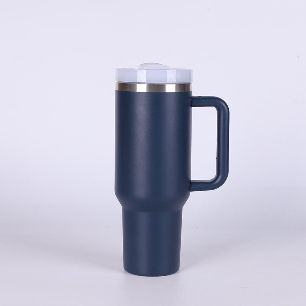 Wholesale Double Wall Stainless Steel Water Bottle Ready Stock Manufacture 40 OZ Tumblers with Handle Water, Iced Tea or Coffee