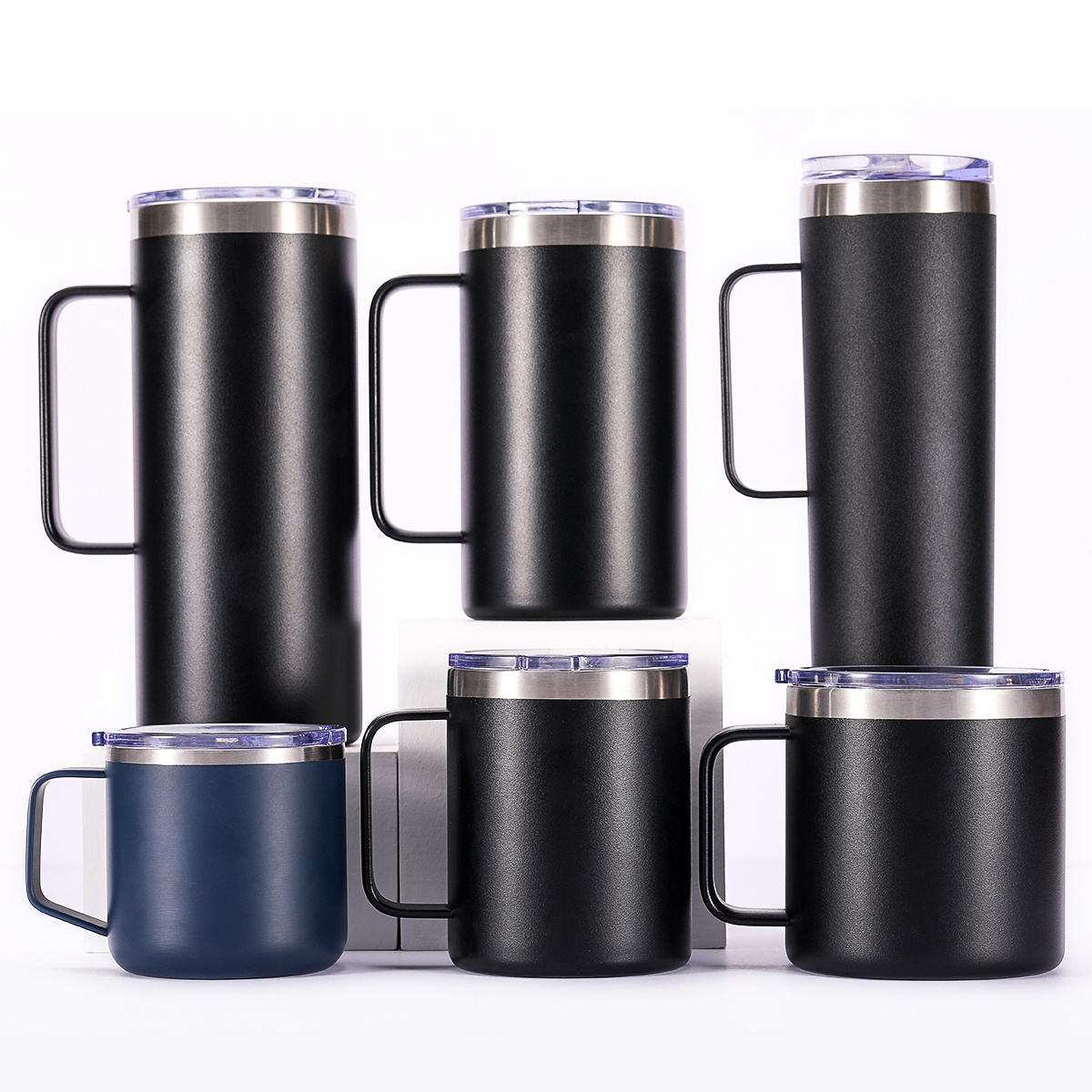 Stainless Steel Insulated Coffee Mugs with Handle