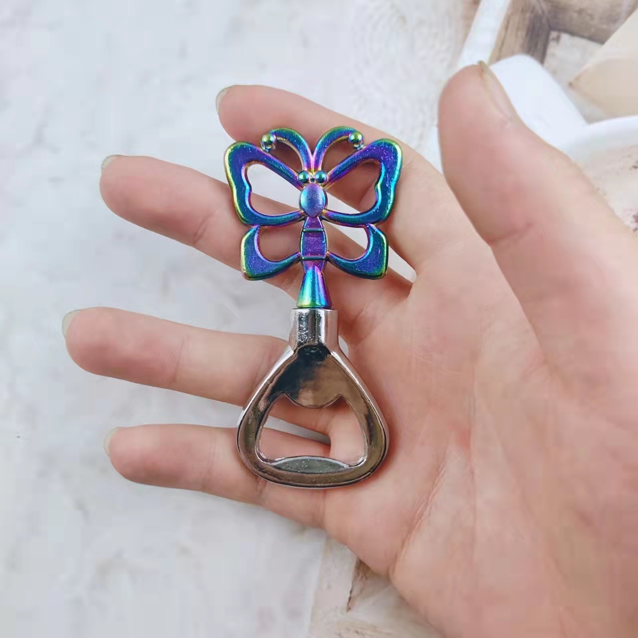 Customized Drinkware Accessories Zinc Alloy Butterfly Shape Party Travel Souvenirs Lover Wine Gift Husband Beer Bottle Opener