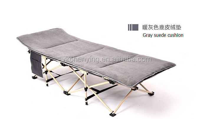 Iron frame folding camping bed cot