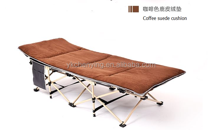 Iron frame folding camping bed cot