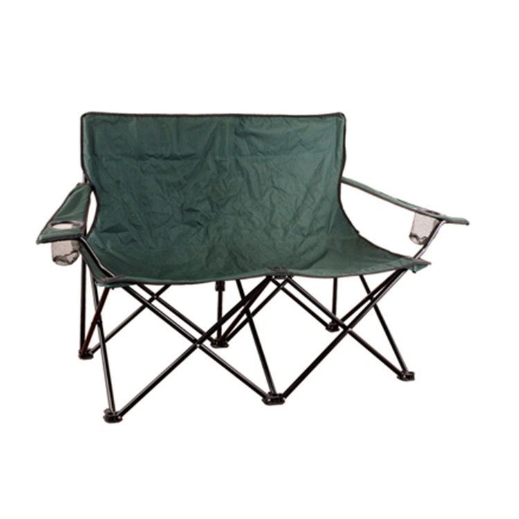 Wholesale Printing Available Double Seat Folding Chair for Camping Beach