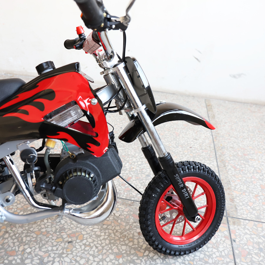 2 stroke 49CC Mini Motorcycle Small Sports Car Children's Off-road Motorcycle Mini Dirt 10 inches front and rear