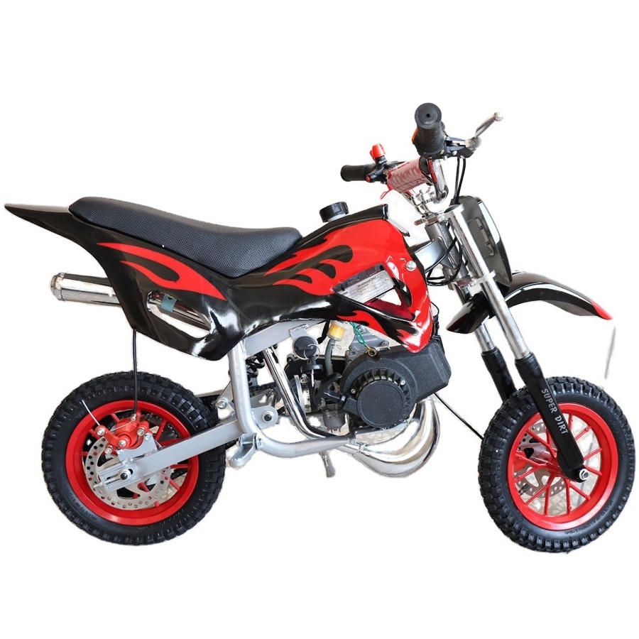 2 stroke 49CC Mini Motorcycle Small Sports Car Children's Off-road Motorcycle Mini Dirt 10 inches front and rear