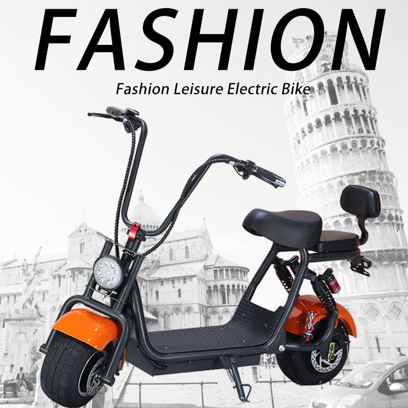 48v Lithium Battery Manned Motorcycle Golf Cart Fat Tire Electric Scooter For Adults