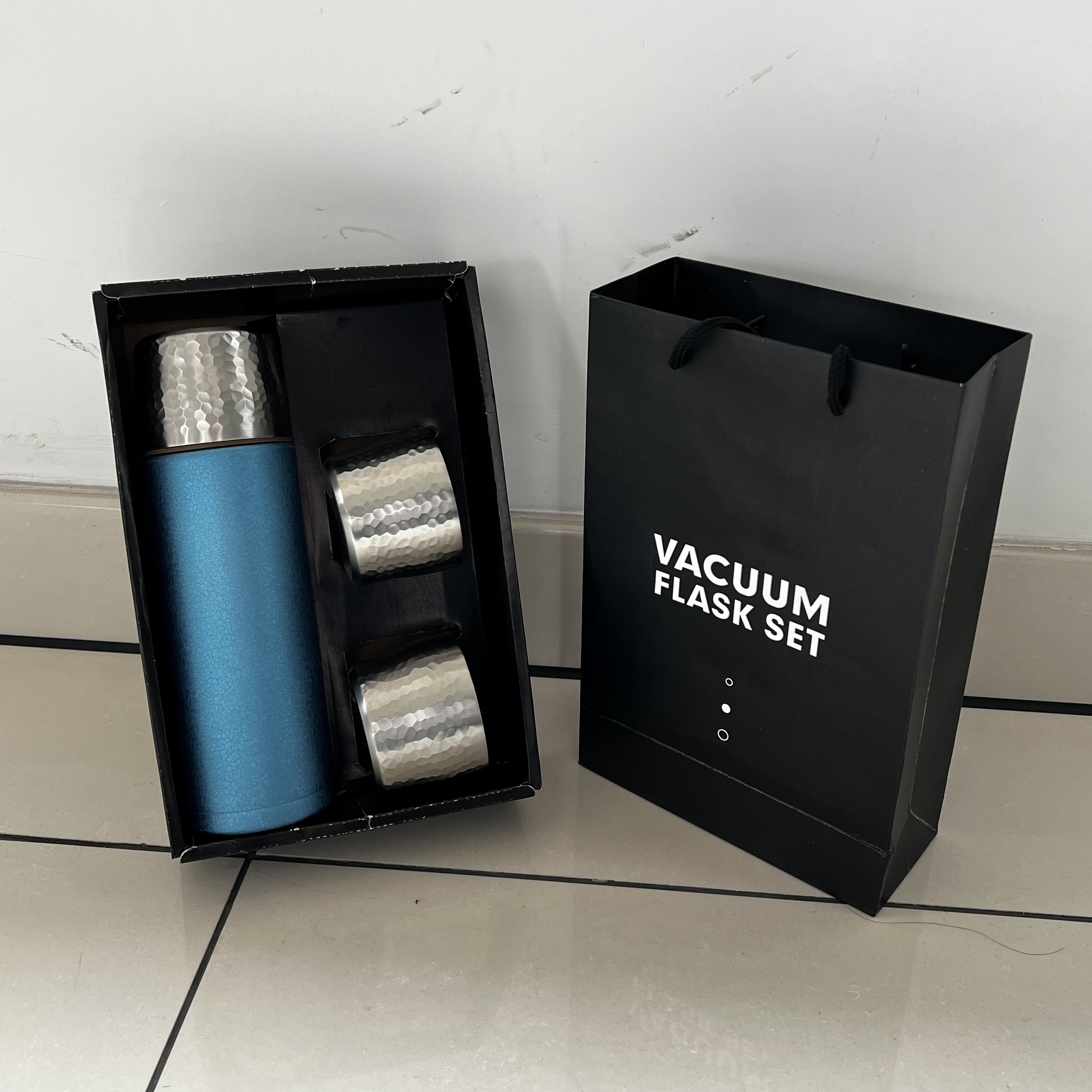 500ml custom logo Stainless Steel Vacuum Flasks & Thermoses Gift Set Includes 3 Lids for present