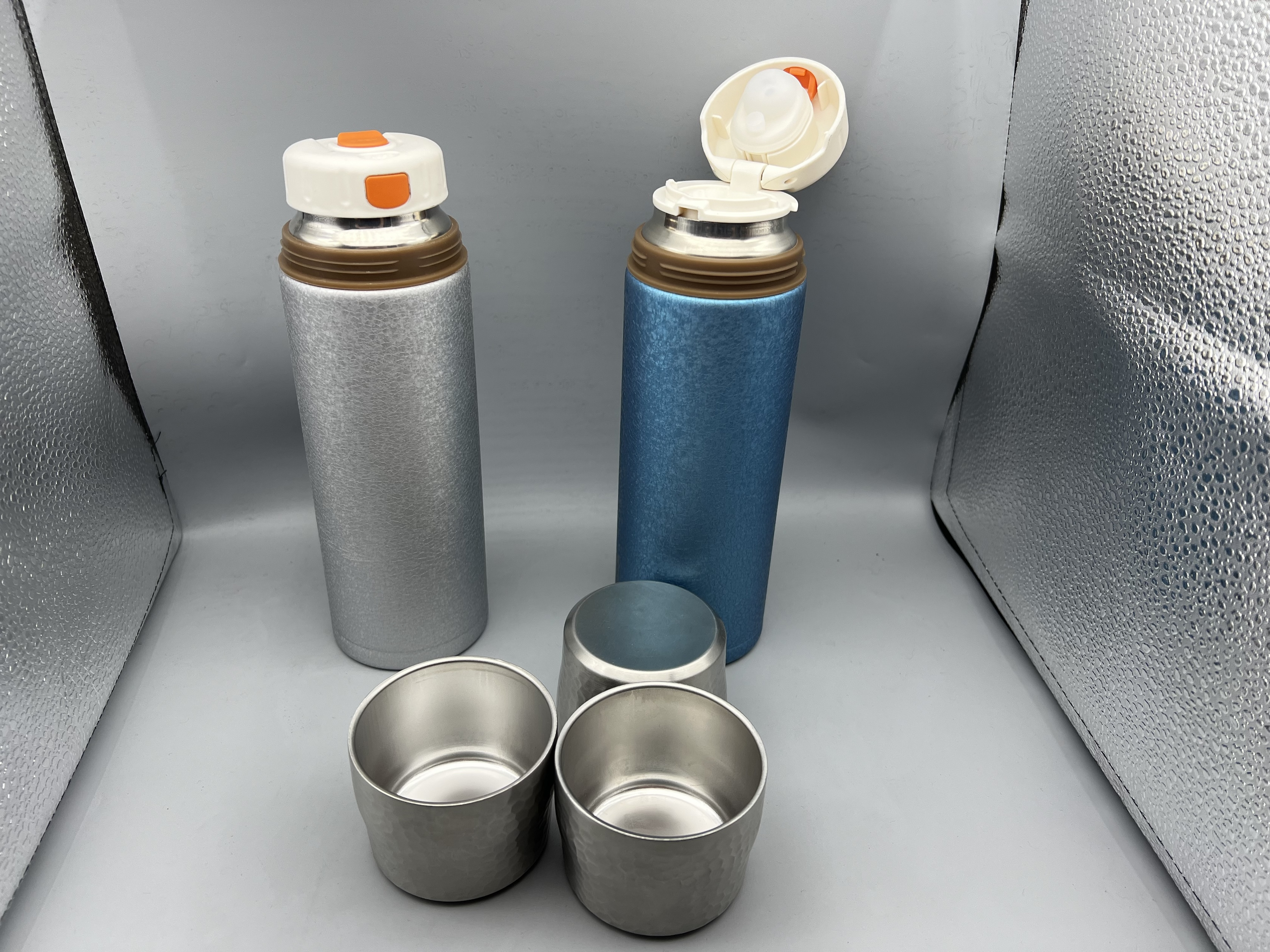 500ml custom logo Stainless Steel Vacuum Flasks & Thermoses Gift Set Includes 3 Lids for present