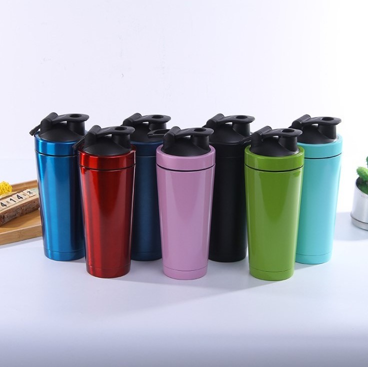 Chinese supplier 500ml shakers disposable stainless steel protein shaker