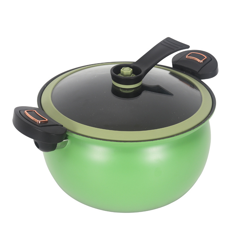 New Product Micro Pressure Cooker Soup Pot Stew Pot Pressure Cooker with Handle Die- cast Iron Cast Iron and Aluminum Alloy