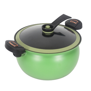 New Product Micro Pressure Cooker Soup Pot Stew Pot Pressure Cooker with Handle Die- cast Iron Cast Iron and Aluminum Alloy