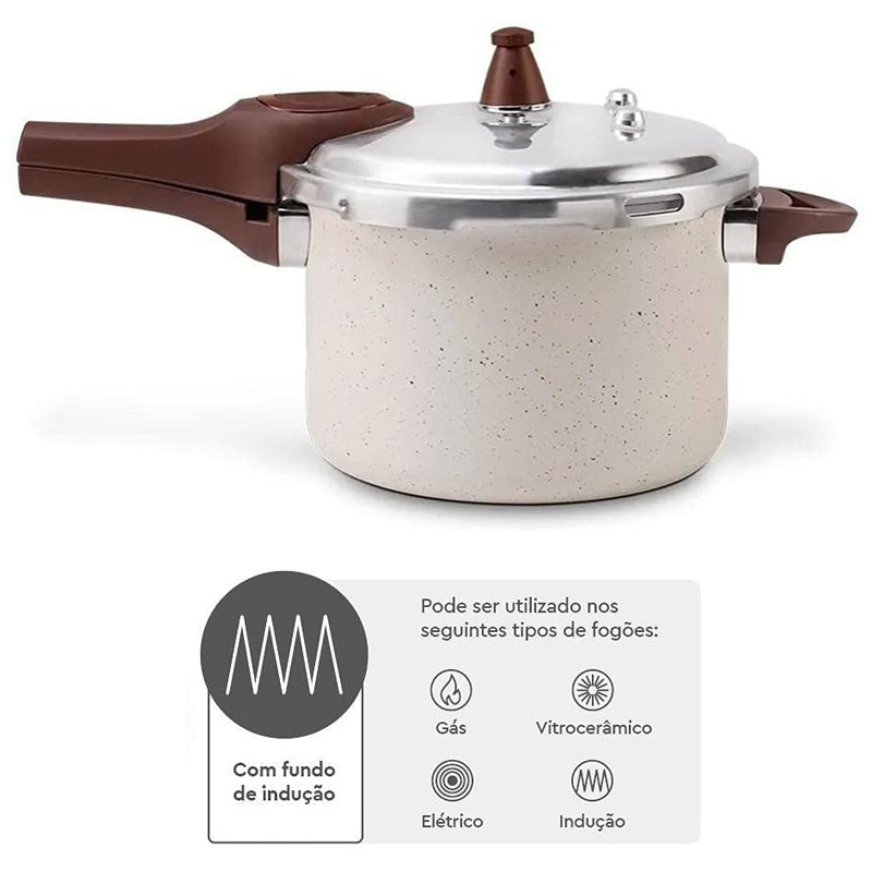 Cuisine cooking pot pressure cooker non stick coating cookware set multi function boil pot used on induction and gas