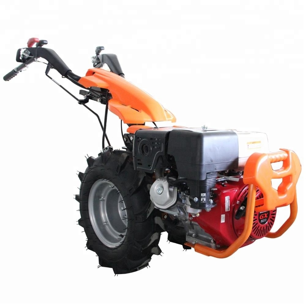 Multi-function machine by hand  walking  behind two wheel tractor which can be a tiller,Scythe mower,sweeper,snow blower