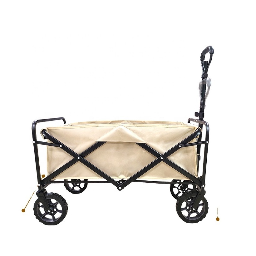 Fashion Hot sale Design Steel Folding Hand Carts Trolleys Lightweight Dolly Cart Silver Tools Platform Wheel