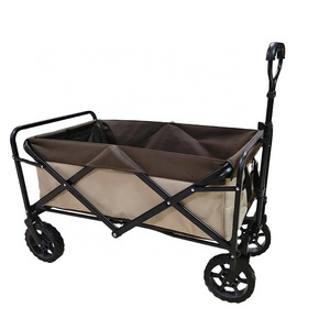 Portable grocery shopping four-wheel  trolley stroller outdoor camping fishing folding wagon cart