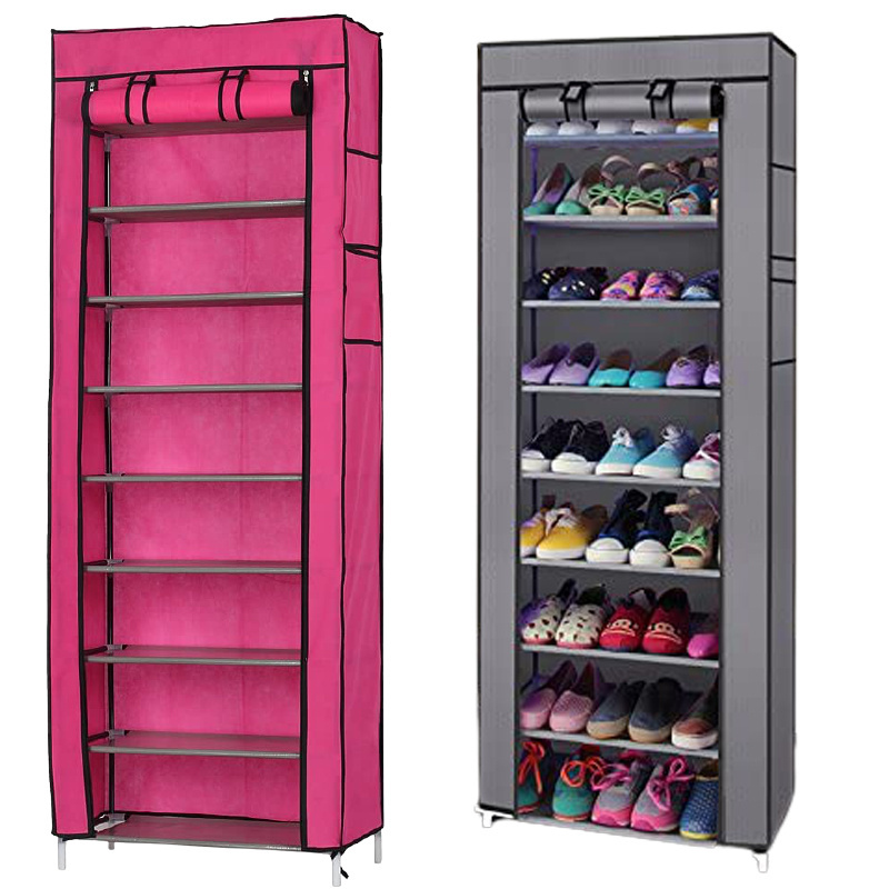 Top Selling Plastic Iron Shoe Rack Adjustable Shoe Slots Space Saving Shoes Organizer Rack For Store Display