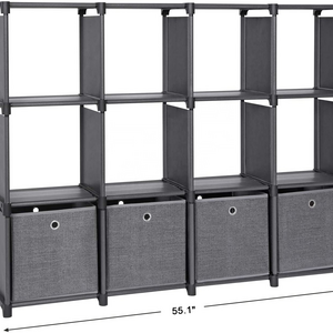 Cube Storage Organizer Black Storage Cubes Organizer Shelves Sturdy Storage Shelves with Organizer Bins Bookcase