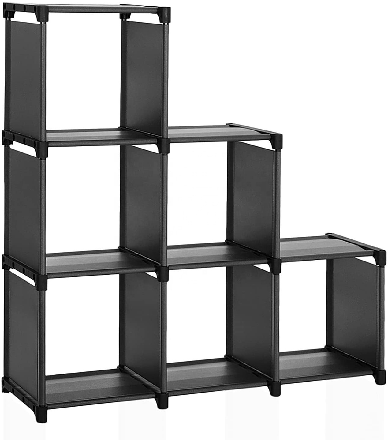 6 Cube Storage Shelves, Modular Bookshelf Toy Rack, Display Cabinet and Closet Organizer Unit