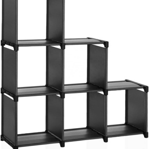 6 Cube Storage Shelves, Modular Bookshelf Toy Rack, Display Cabinet and Closet Organizer Unit