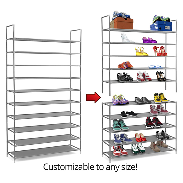 Top Sale 6 Tiers Shoe Organizer Rack Shelf Small Shoe Display Rack Cabinet For Shoes Storage