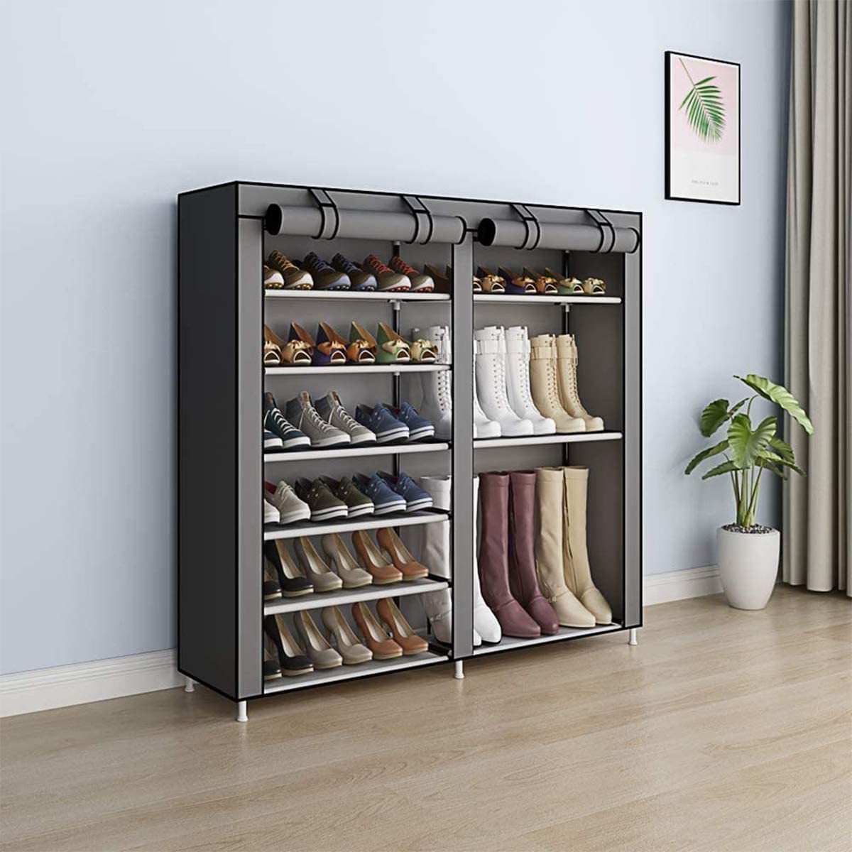 Thickening Household Economical Shoe Rack Multi-Layer Dust-Proof Large Capacity Slim Shoe Rack Cabinet