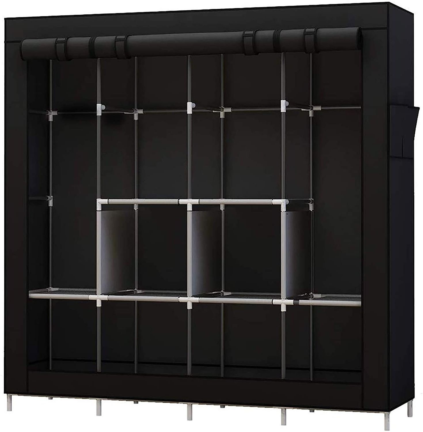 Lightweight wardrobe and fabric wardrobe closet and portable wardrobe with cover