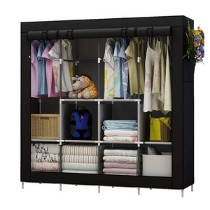 Lightweight wardrobe and fabric wardrobe closet and portable wardrobe with cover