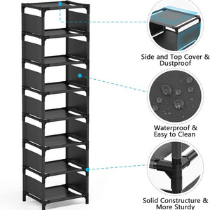 8 tiers shoe stacker shoe slots  iron shoe rack