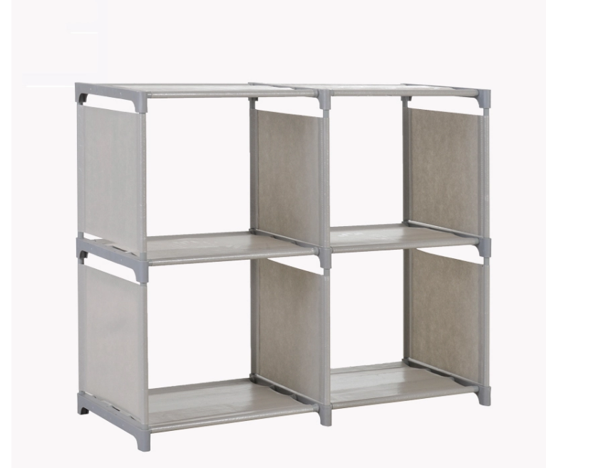 3Tier 3 Cubes Plastic Fabric Closet organizer Shelf