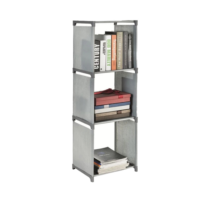 3Tier 3 Cubes Plastic Fabric Closet organizer Shelf