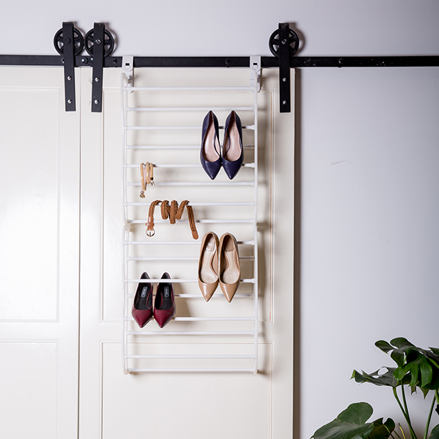 Shoe Store Display Rack Hanging Diy 12 Layer Hanging White Shoe Rack For Shoes Storage Behind A Door