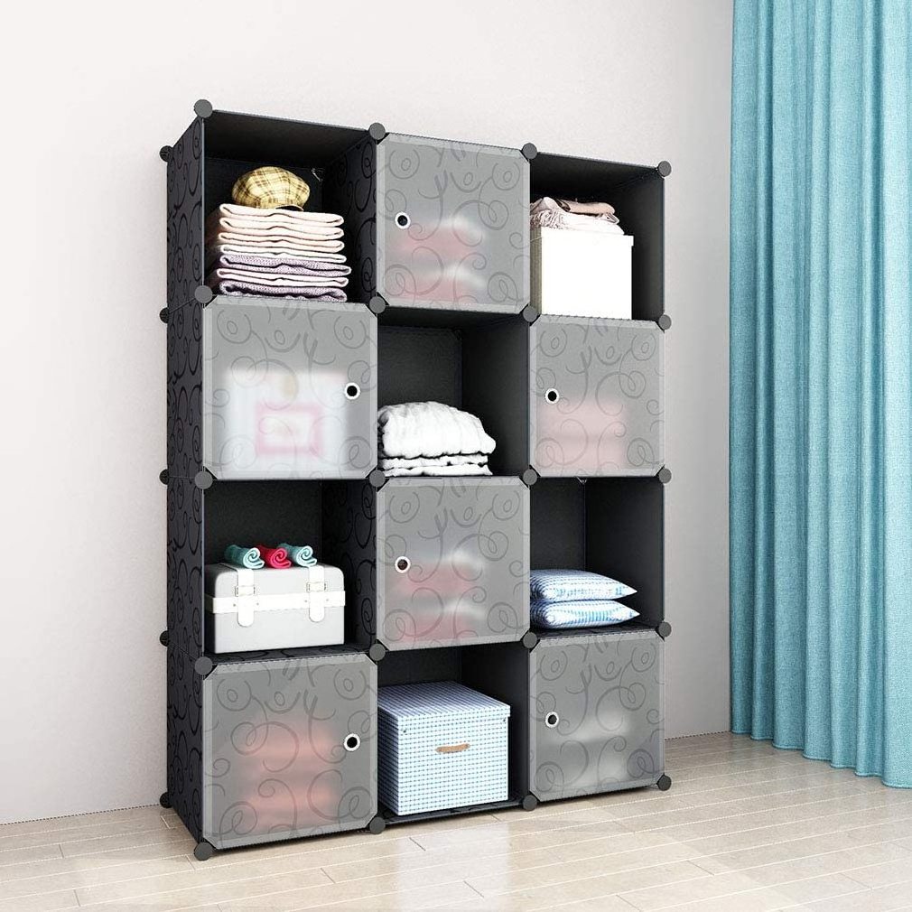 Cube Storage Organizer Shelf for Store Space-saving Sturdy Plastic Bedroom Furniture Wardrobe Home Furniture Modern Carton Box