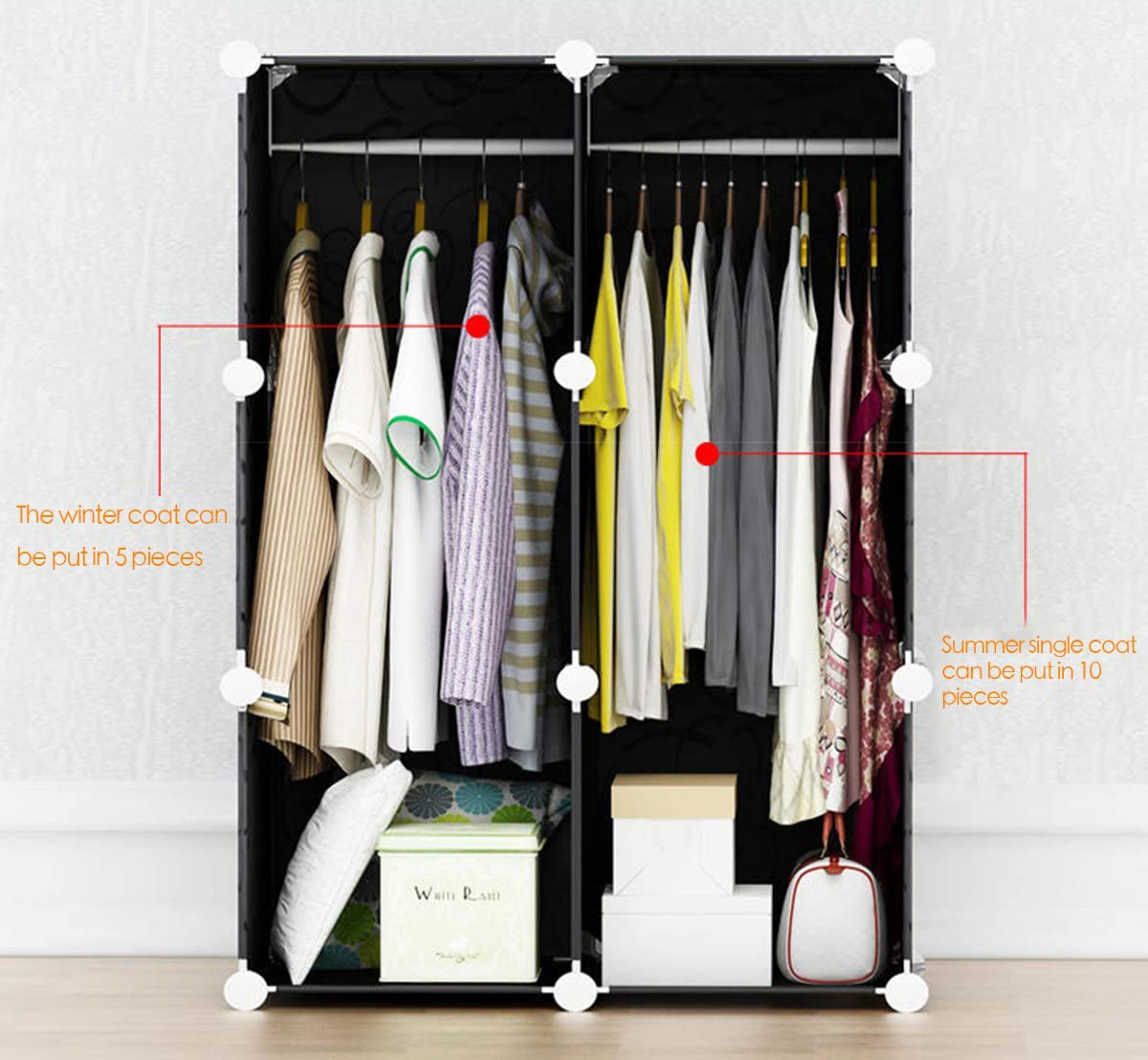 DIY Home Storage Plastic Cubes bedroom storage wardrobe with low price