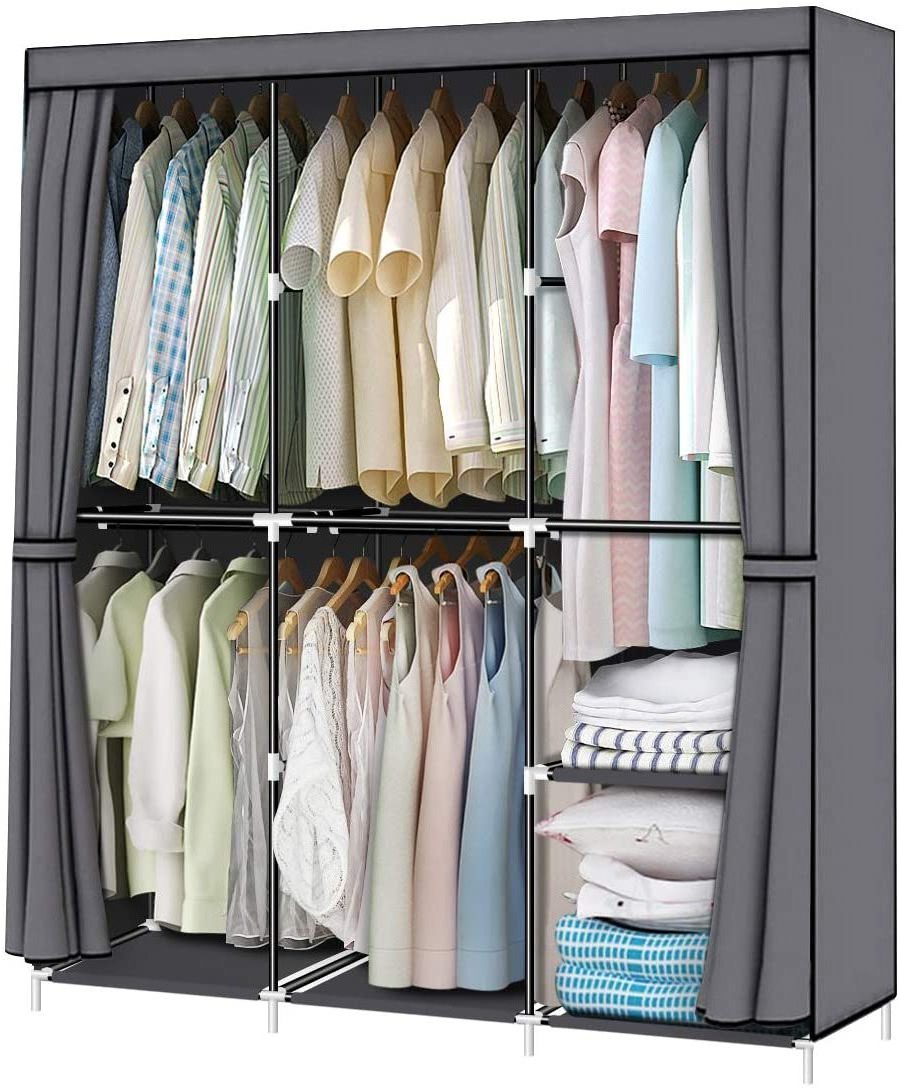 2020 hot sales cabinet 4 layered  Non-woven folding clothing wardrobe