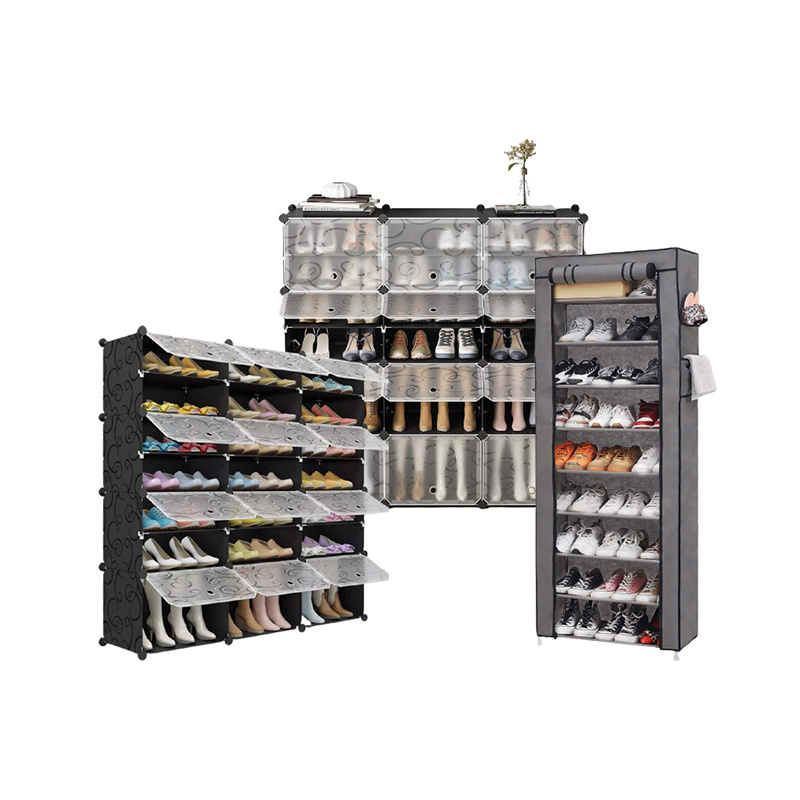 cabinet shoe organizer storage rack aluminium frame soft closing pull out closet shoe storage unit rack