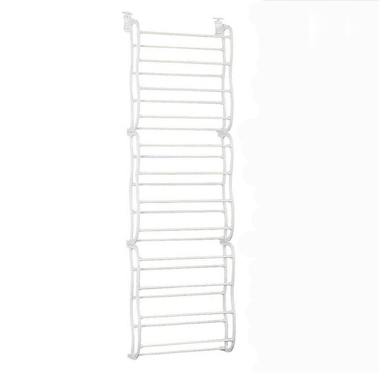 Wall-mounted door rear shoe rack large capacity simple 12-layer storage shoe rack bedroom hanging storage shoe rack