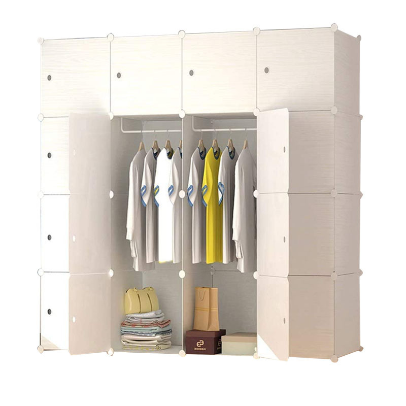 Plastic Combination Children's Wardrobe DIY Magic Piece Wardrobe Folding Assembled Wardrobe Storage Cabinet