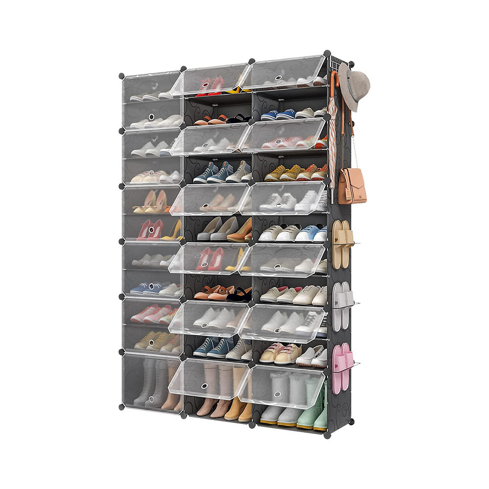 72 Pairs Shoe Rack Storage Expansion Shoe Cabinet Narrow Stand -up Space Saving Multifunctional Storage DIY Shoe Storage Cabinet