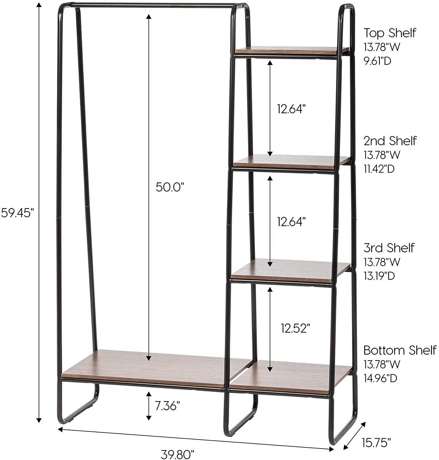 Metal Hall Tree Clothes Coat Hanging Shelf Shoe Coat Rack Stand with Bench Wholesale Entryway Furniture Industrial Wooden Japan