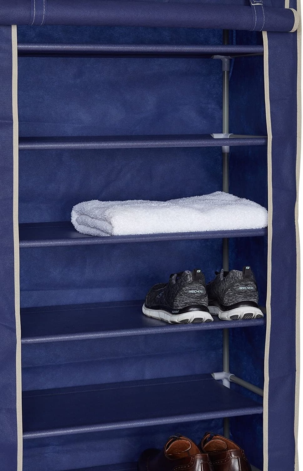 Shoe Rack Dustproof Shoe Shelf Storage Organizer Shoes Racks Organizer for Closet Vertical Shelf for Entry Non-Woven Cabinet