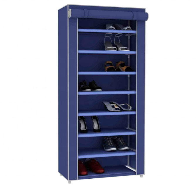 Shoe Rack Dustproof Shoe Shelf Storage Organizer Shoes Racks Organizer for Closet Vertical Shelf for Entry Non-Woven Cabinet