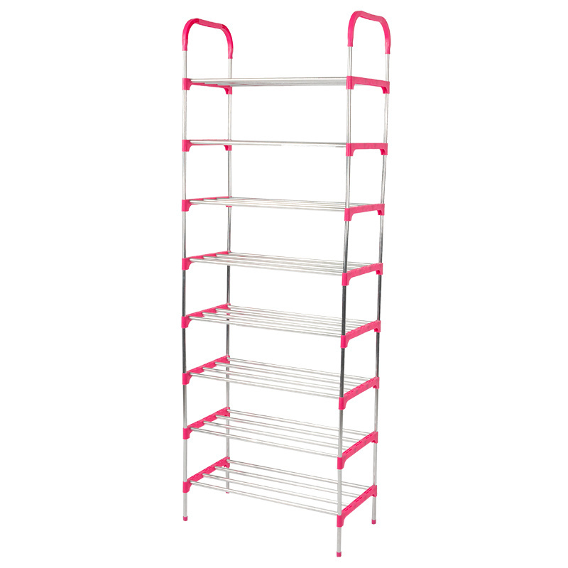 Easy To Assemble Portable Folding Stackable Foldable Shoe Shelf Storage Plastic Shoe Rack