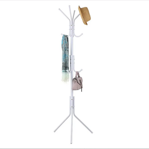 Modern design living room metal hanging clothes 12 hooks stand coat rack