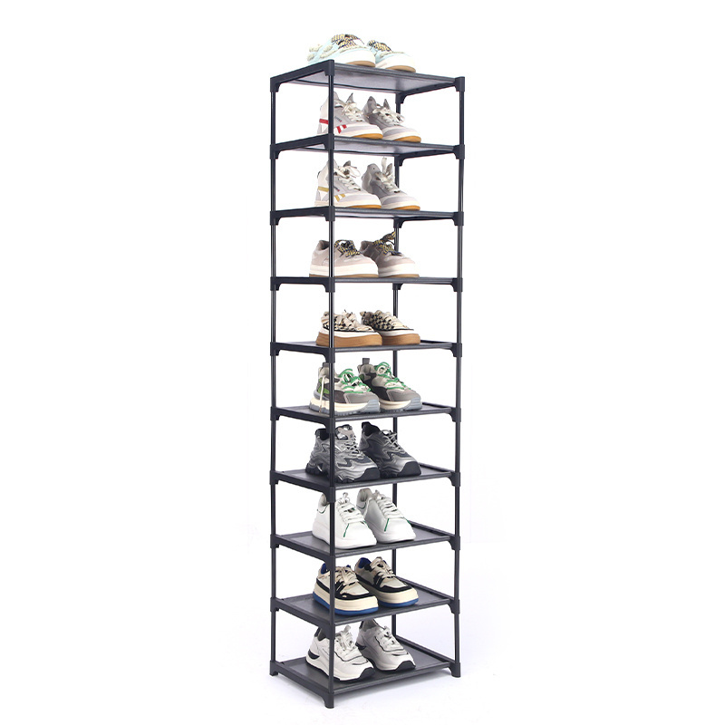 Narrow Tall Storage Organizer Shoe Cabinet Racks & Foldable Space Saving Shoe Stands Rack For Boots