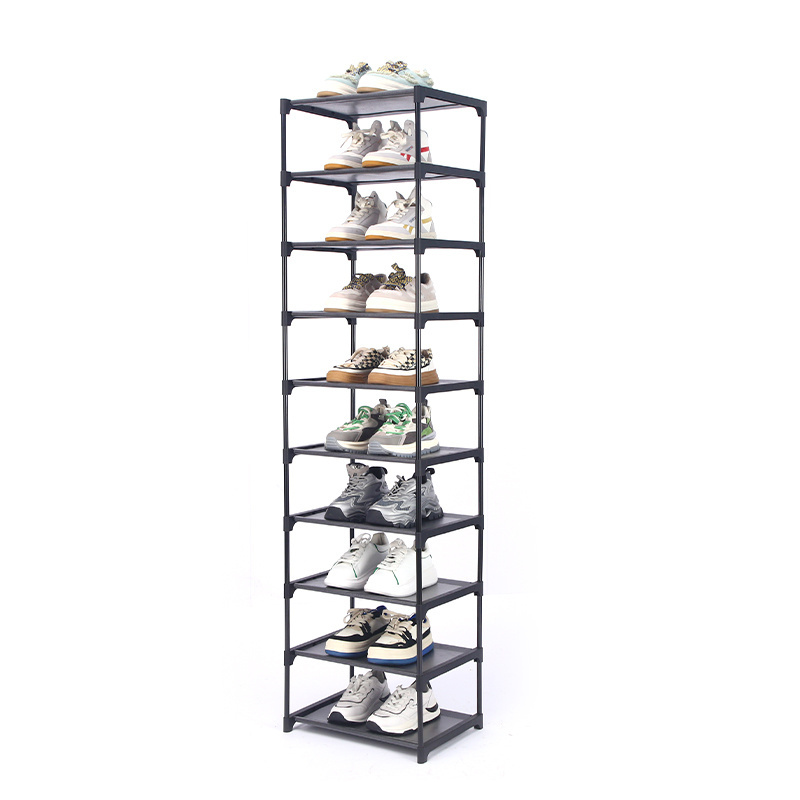 Narrow Tall Storage Organizer Shoe Cabinet Racks & Foldable Space Saving Shoe Stands Rack For Boots