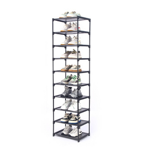 Narrow Tall Storage Organizer Shoe Cabinet Racks & Foldable Space Saving Shoe Stands Rack For Boots