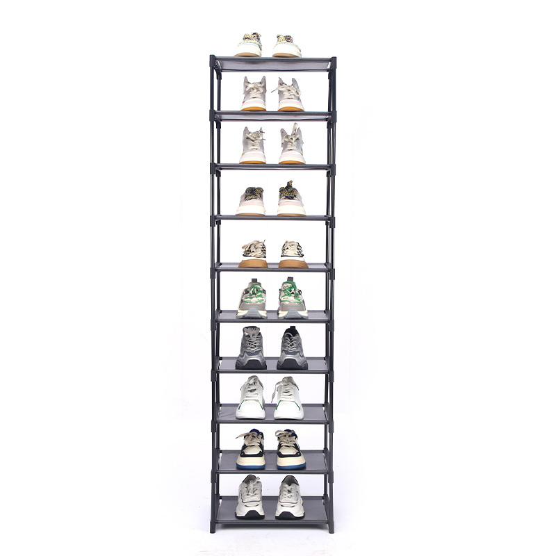 Narrow Tall Storage Organizer Shoe Cabinet Racks & Foldable Space Saving Shoe Stands Rack For Boots