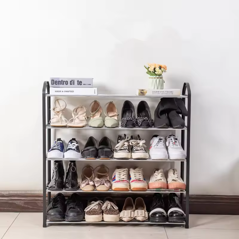 Modern Foldable Extendable Shoe Rack Bedroom Furniture Portable Multi-Layers Shoe Rack